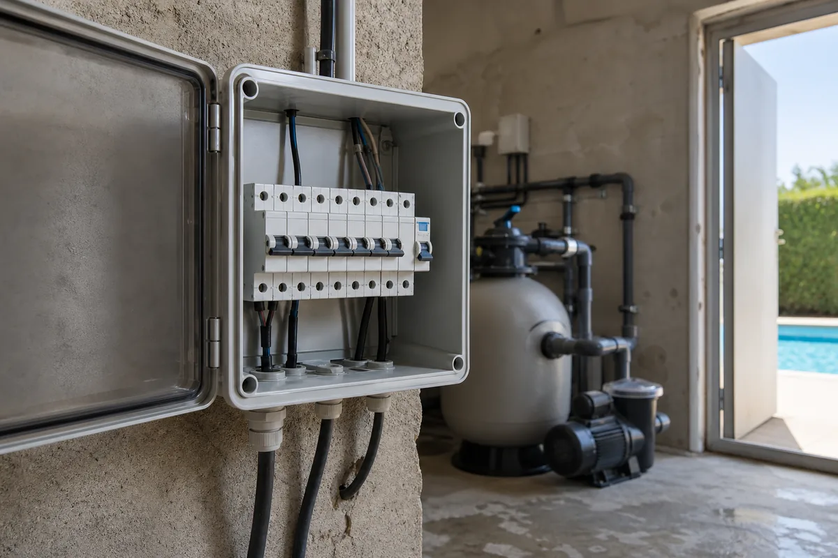 Norme électrique piscine : volumes, protections et pose